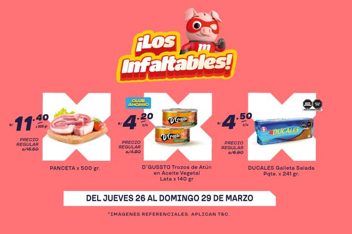 ¡LOS INFALTABLES DE MAXIAHORRO! DEL 26 AL 29